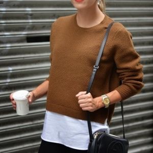 J. Crew Sweaters - J.Crew white shirt tail overlay sweater pullover J. Crew Sweaters - J.Crew white shirt tail overlay sweater pullover